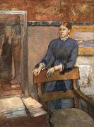 Helene Rouart in her Father-s study Edgar Degas